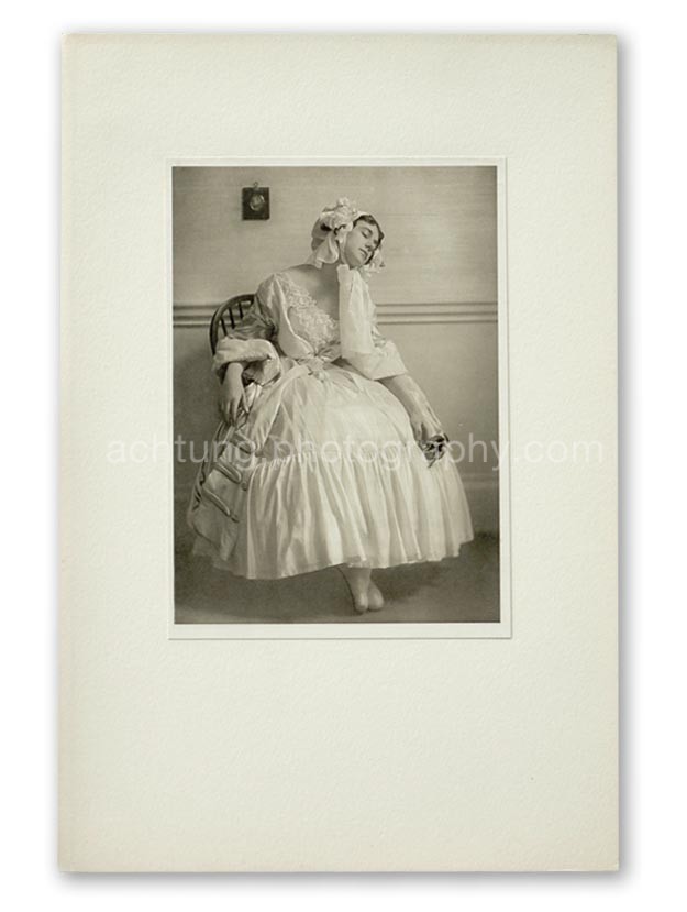 Plate 07, E.O. Hoppe Tamara Karsavina in Le Spectre de la Rose (Madame Thamar Karasavina, Le Spectre de la Rose), 1911, image size 19.3 x 13.8 cm paper size 20.4 x 14.6 cm
