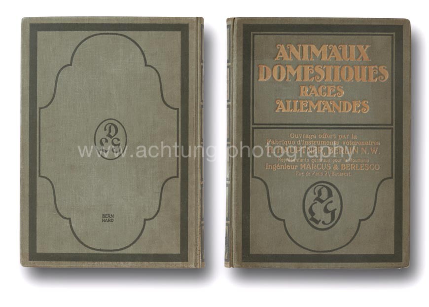 Animaux Domestiques Races Allemandes Association copy for Romania, cover back and front