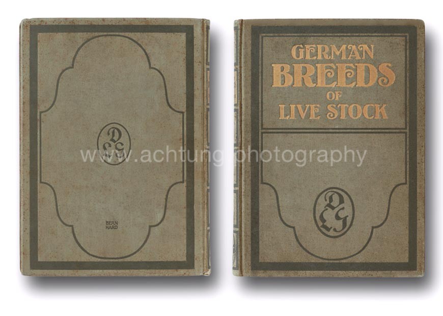 German Breeds of Live Stock, cover back and front